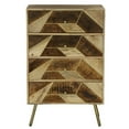 thumbnail image 2 of Dunawest Chest With 4 Drawers And Geometric Inlaid Design, Brown - Brown, 2 of 7