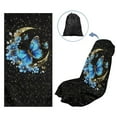 thumbnail image 4 of KUIFORTI Butterfly Car Seat Covers Front Seats, Super Absorbent Beach Towel, Yoga Mat Towel, Butterfly Car Accessories for Women, 4 of 8