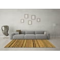 thumbnail image 3 of Ahgly Company Indoor Square Oriental Brown Modern Area Rugs, 3' Square, 3 of 4