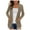 Khaki, variant on Vedolay Womens Suit Jackets Women's Casual Jacket with Fringe Rhinestones Casual Jacket,Gray XXL