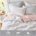 thumbnail image 6 of JERFIT Faux Fur Comforter Set Full Queen Grey - 3PCS Reversible Mink Like Bedding Set with Hypoallergenic Filling, Ultra Soft & Cozy, 6 of 10