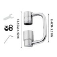 thumbnail image 4 of Rotatable Faucet Aerator Extension 1440° Adjustable Faucet Extender, Universal Sink Faucet Adapter with Flexible Rotation for Bathroom or Kitchen Use, by FAJHHA, 4 of 10
