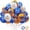 Blue Orange, variant on 78 Pcs Graduation Balloons Class of 2026 Graduation Party Decorations Red Black Congrats Grad Balloons with Ribbons, 12 Inch Red White Confetti Ballons for Grad Decorations Supplies