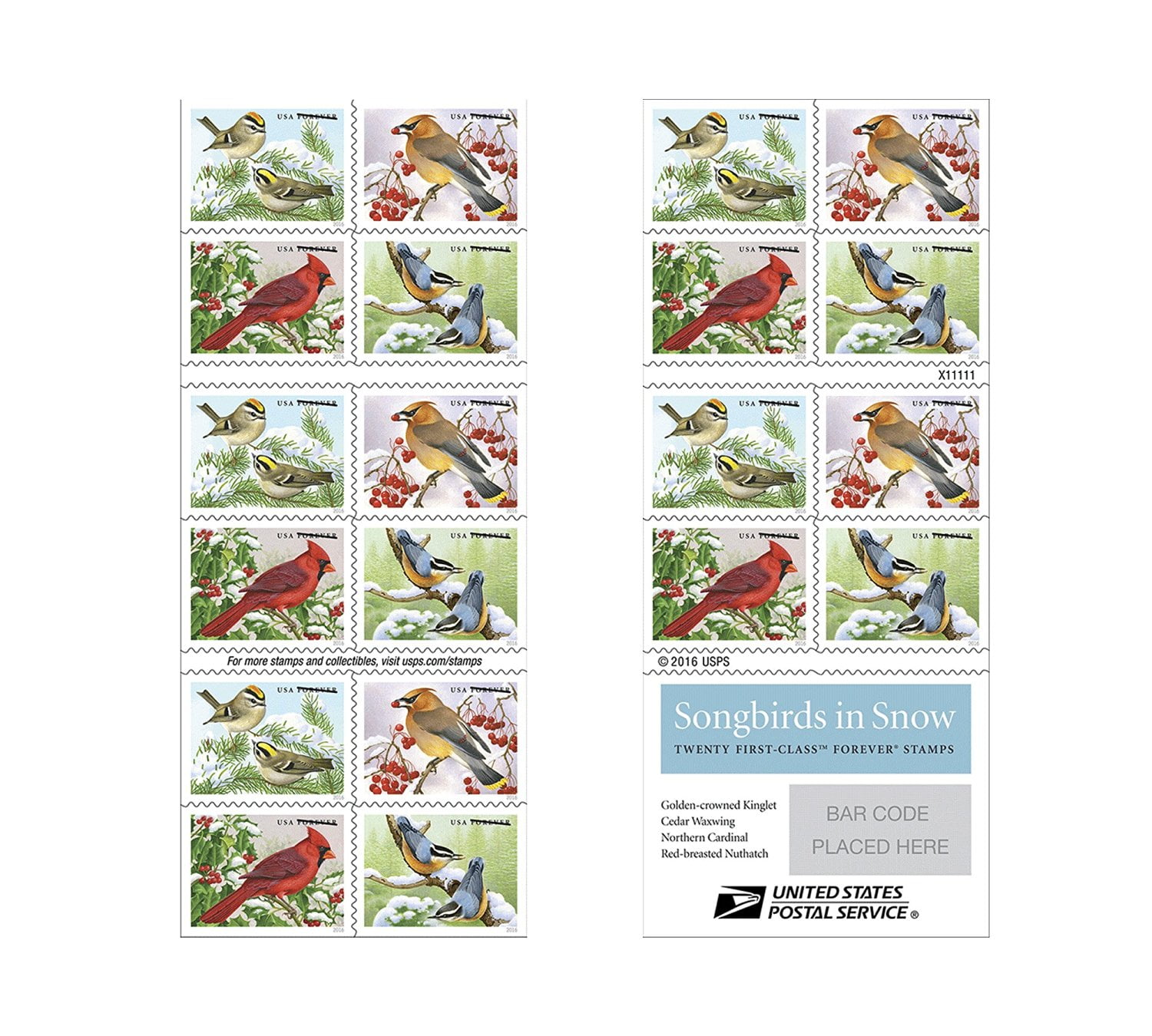 20 Forever USPS stamps Pets celebrate animals in our lives that bring joy companionship and love 1 sheet of 20 stamps