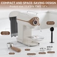 thumbnail image 3 of XIXUBX Espresso Machine 20 Bar, Compact Coffee Maker with Milk Frother Steam Wand Professional Espresso Coffee Machine with Removable Water Tank, Lat, 3 of 8