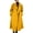 Yellow, variant on sicmoss Women's Yellow Double Breasted Wool Pea Coat Notch Lapel Midi Winter