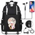 thumbnail image 1 of Anime Dibujos Animados Inuyasha USB Gran Capacidad Joven Estudiante Mochila Hombres Mujeres Ocio Viaje, 1 of 4