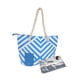 thumbnail image 2 of Bolso de mano para playa, con cierre de cremallera y aislamiento, ideal como regalo para mujer Azul, 2 of 9