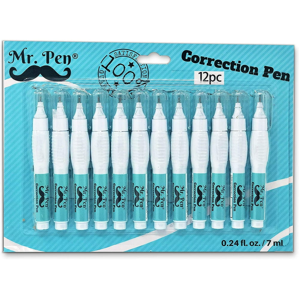 Mr. Pen Correction Pen, Correction Fluid, Pack of 12, Correction