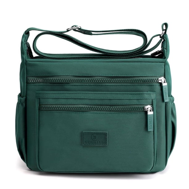 Bolso de compras para exteriores de gran capacidad para mujer, moderno bolso de tela de nailon repelente al agua, bolso de hombro informal y liviano