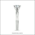 thumbnail image 4 of Dazzlingrock Collection IGI Certified 0.75 Carat Round Lab Grown White Diamond 6 Prong Classic Solitaire Engagement Ring for Women in 14K Solid White Gold Size 9, 4 of 6