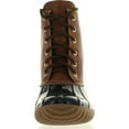 thumbnail image 3 of AXNY DYLAN Women's Lace Up Two Tone Combat Style Calf Rain Duck Boots, 3 of 4