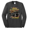 thumbnail image 2 of Wild Bobby, 1990 Vintage Garage Customs Hot Rod Classic Car Cars and Trucks Mens Long Sleeve Shirt, Charcoal, Small, 2 of 3