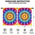 thumbnail image 2 of Blackout Kids Curtains,Colorful Tie Dye Star Mandala Childrens Insulated Curtains Set Of 2,Bedroom Essentials,Toddler Room Decor 52"x63", 2 of 5