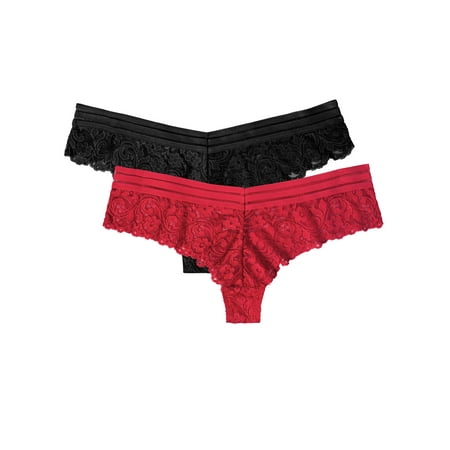 

Smart & Sexy Women s Signature Lace Brazilian Panty 2-Pack Style-SA1392