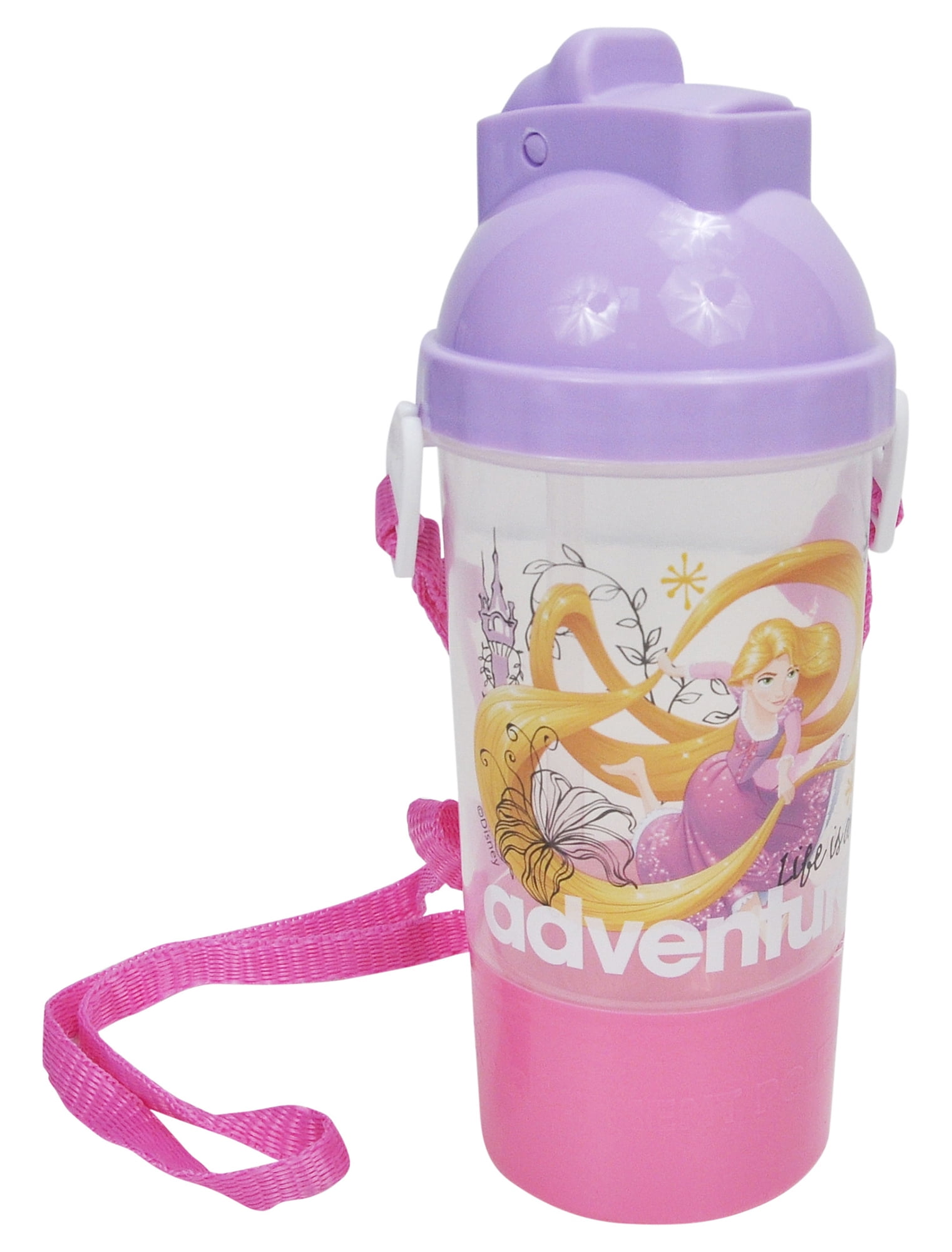 Water Bottle/Juice Bottle With Snack Box And Adjustable Strap "Frozen 2" 2 in 1 
