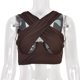 thumbnail image 5 of 1pc Sexy chaleco femenino elegante sin mangas tanque corto ajustado ropa HOMEMAXS MX10677823, 5 of 6
