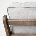 thumbnail image 6 of Mercana Olympus VI Frost Gray Fabric Wrapped Honey Wooden Frame Accent Chair, 6 of 7