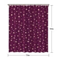 thumbnail image 5 of Purple Christmas Star Pattern Shower Curtain 72"x84" ,Bathroom Decorative Shower Curtains Set with 12 Hooks,Modern Waterproof Washable Shower Curtain, 5 of 6