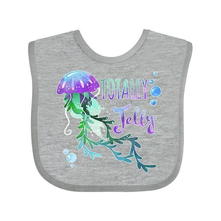 

Inktastic Totally Jelly Blue and PurpleJellyfish Gift Baby Boy or Baby Girl Bib