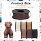 thumbnail image 3 of Filamento Pangda Multicolor PLA para impresora 3D, 1,75 mm y 1,5 kg, 3 of 7