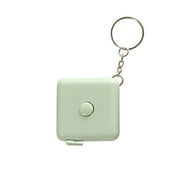 Iumwxz 1.5M Tape Measure Inch Cm Round Tape Automatic Retractable Soft Colorful Ruler Fruit Automatic Telescopic Measuring Tape Measuring Body Circumference home tool Green Plastic
