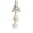Beige, variant on Bag Pendant Lightweight Mini Cat Furry Ball Charm Key Chain with Bow Decoration Mobile Phones Keychains Gift Accessory