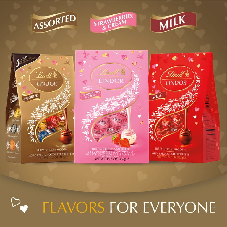 Lindt LINDOR Valentine's Day Assorted Chocolate Candy Truffles