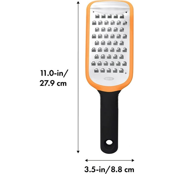 Good Grips Etched Coarse Grater, Orange -  Kitchen Tool for Grating and Zesting