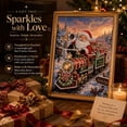 thumbnail image 5 of Christmas Pearl Art Kits for Adults,Christmas Train Pearl Art Kit for Adults Santa North Pole DIY Craft for Living Room Entryway Decor, 5 of 8