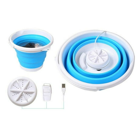 Datingday Folding Portable Mini Washing Machine Laundry Clothes Automatic Clean Barrel