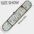 thumbnail image 3 of Yayeee Double Oven Mitt Kitchen Heat Resistant Baking 35" x7" Quilted Glove, Blue Floral, 3 of 6
