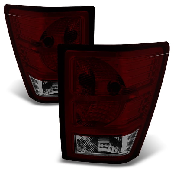 AKKON - For Jeep Grand Cherokee SUV Dark Red Tail Lights Repalcement Driver Left   Passenger Right Side Pair Set