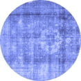 thumbnail image 1 of Ahgly Company Indoor Round Persian Blue Traditional Area Rugs, 3' Round, 1 of 4