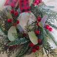thumbnail image 4 of Dalrosia 2PCS Small Christmas Wreath - Mini Wreaths with Red Berry Pine Eucalyptus Christmas Wreaths for Door Kitchen Cabinets Window Fireplaces Decor, 4 of 6