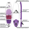 thumbnail image 3 of ROC Outdoors Polar Series, 10ft Inflatable SUP, Pump, Premium Accessories & Backpack, Orchid, 3 of 4