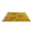 thumbnail image 2 of Ahgly Company Machine Washable Indoor Round Persian Yellow Traditional Area Rugs, 4' Round, 2 of 4