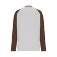 thumbnail image 3 of Khunlpohl Women Casual Shirts Long Sleeve Color Block Tee Crew Neck Loose Lightweight Tshirts Fall Clothes, 3 of 5