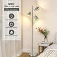 Qimh Tree Floor Lamp with 3 Light Bulbs, Standing Tall Pole Lamps for