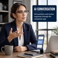 thumbnail image 5 of GenXenon AI Smart Glasses with Translation,AI Assistant,Bluetooth Audio,Voice Recording,Smart Notes,Photo Translator and IP54 Protection, 5 of 9
