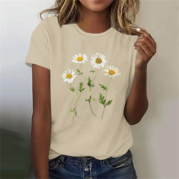 LiMoi Short Sleeve Womens Shirts V Neck T Shirts for Women Trendy Tshirts Shirts for Women Graphic Funny Oversized Tops for Women Cotton Get it Fast