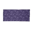 thumbnail image 2 of Gingko Neck Gaiter, Psychedelic Biloba Tree Leaf, Unisex, Violet Dark Purple, by Ambesonne, 2 of 3