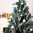 thumbnail image 7 of Duslogis 16Pcs Glitter Christmas Tree Picks Curly Sprays Sparkle Artificial Berry Stems Twigs 14" Ting Branches Vase Fillers Decorative Sticks for Xmas Tree Decorations Wreath DIY Crafts(White), 7 of 7