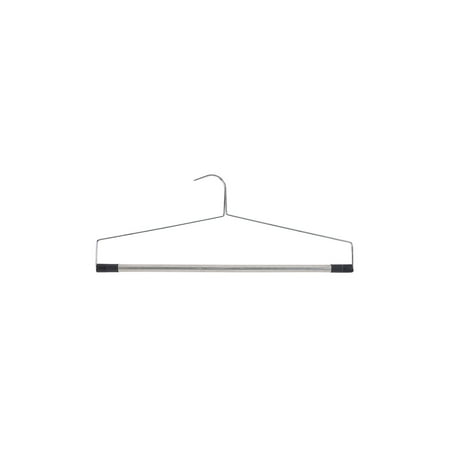 SSWBasics 22 inch Chrome Metal Linen Hanger - Pack of 20- Chrome Metal Wire Hangers - Bulk Metal Hangers for Clothes - Durable Suit Hangers for Closet Organization
