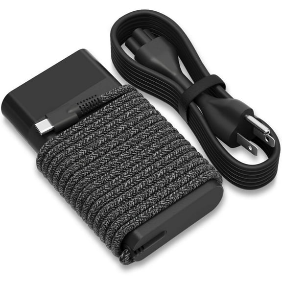 New Slim 65W HP Laptop Charger USB C : HP Spectre x360 Charger Replacement HP Chromebook/EliteBook x360/ProBook/Envy/Elite x2/Split x2,Fast Charging Type C AC Adapter Travel Power Cord Supply