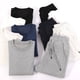 thumbnail image 5 of Kalauyu Men's 2 Piece Sweat Suits Set Long Sleeve Sweatshirt Jogging Sweatpants Tracksuits Outfits, 5 of 6