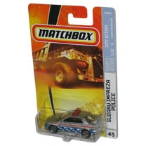 Matchbox City Action 1/12 (2007) Silver Subaru Impreza Police Toy Car #45