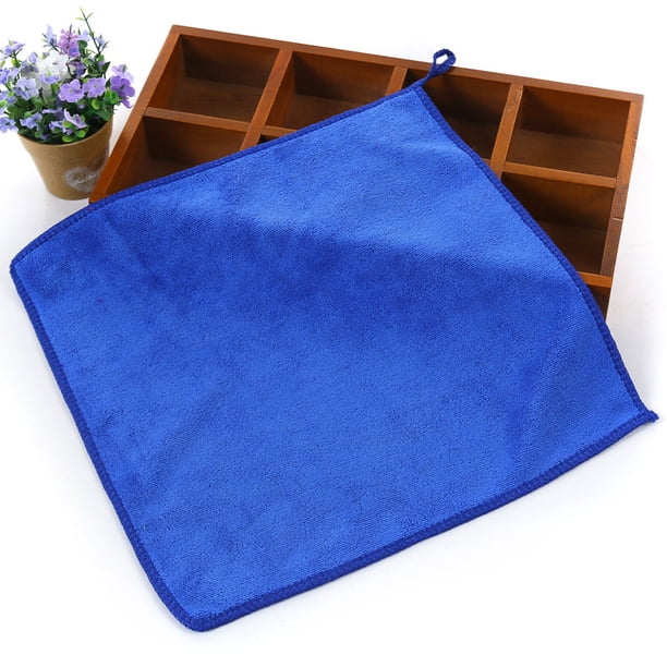 Xiao Hua 6 toallas secas para el cabello, hechas de fibra ultrafina. Toallas multiusos para baño, gimnasio, ducha, deportes y otras situaciones. 11,81 x 11,81 pulgadas (azul marino).