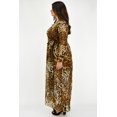 thumbnail image 2 of Maxi Vestido Vaporoso Tallas Extras Roman Fashion 2387 Animal Print cafe 36, 2 of 5