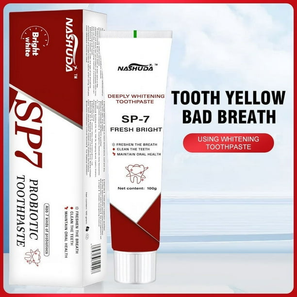 Salud y Belleza, Cuidado Personal, Cuidado Bucal, Cuidado Bucal, Pasta de Dientes Probiótica Aclarante Pasta de Dientes Aliento Fresco 100g, crema dental